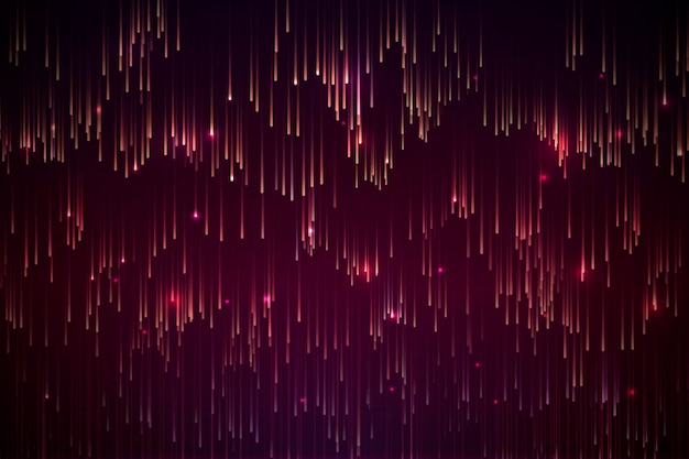 Free vector red neon meteor background design