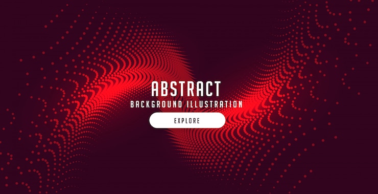 Free Vector red particles burst abstract motion background
