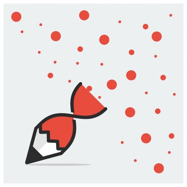 Free Vector a red pencil icon