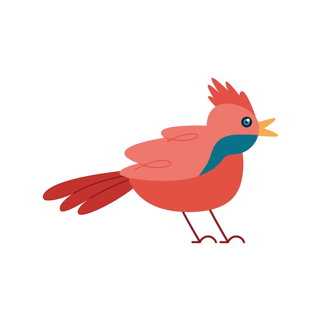 Red pigeon cute design