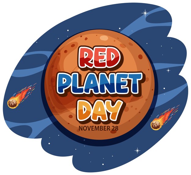 Дизайн баннера Дня Красной планеты
