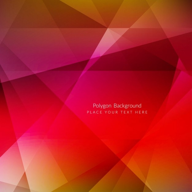 Free Vector red polygonal background