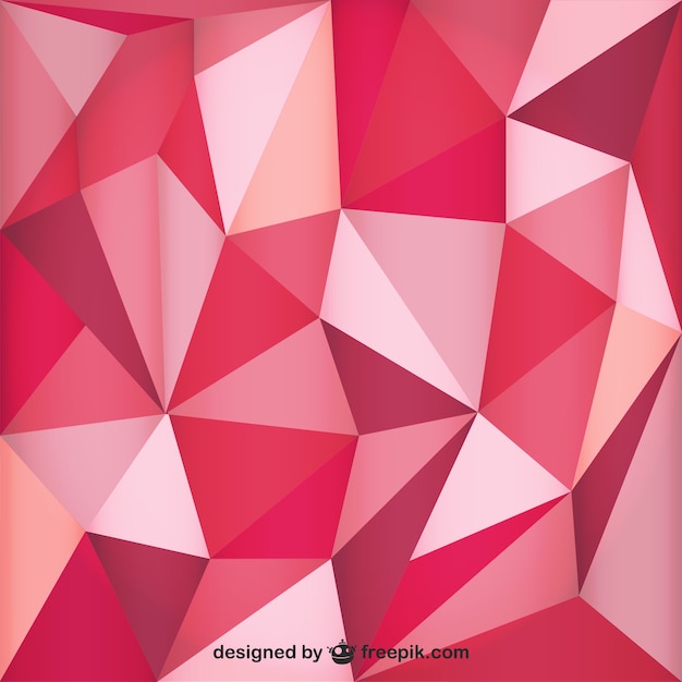 Red polygonal background