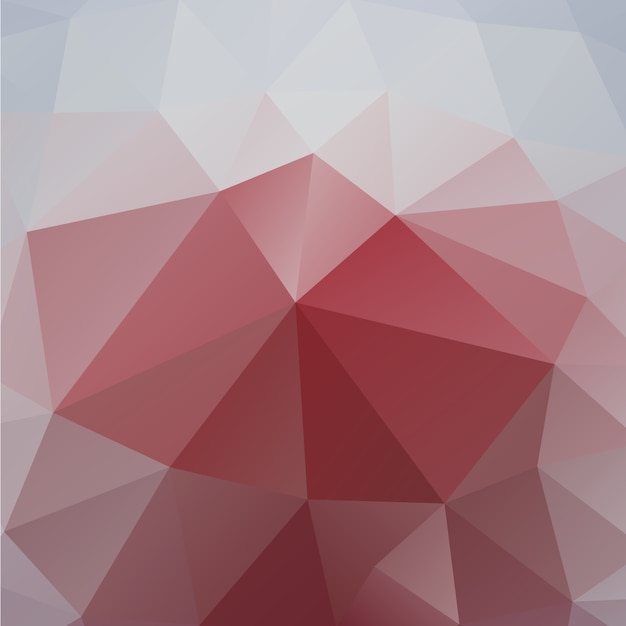 Free vector red polygonal mosaic background