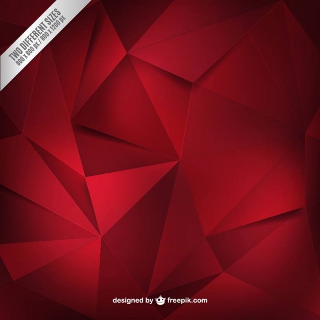 Red polygons background