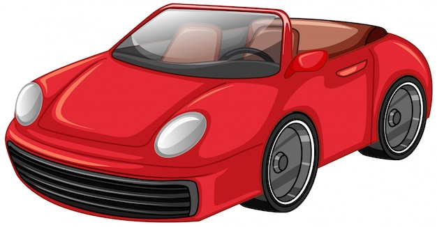 Free vector red racing car