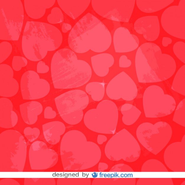 Free Vector red retro heart background