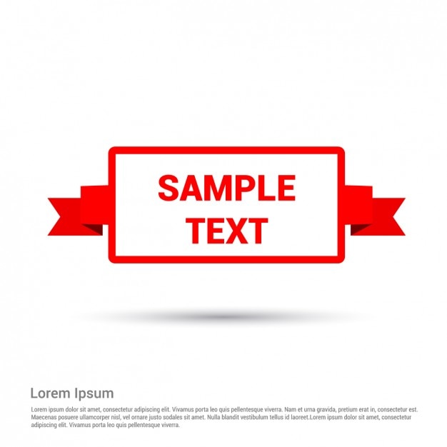Free vector red ribbon template