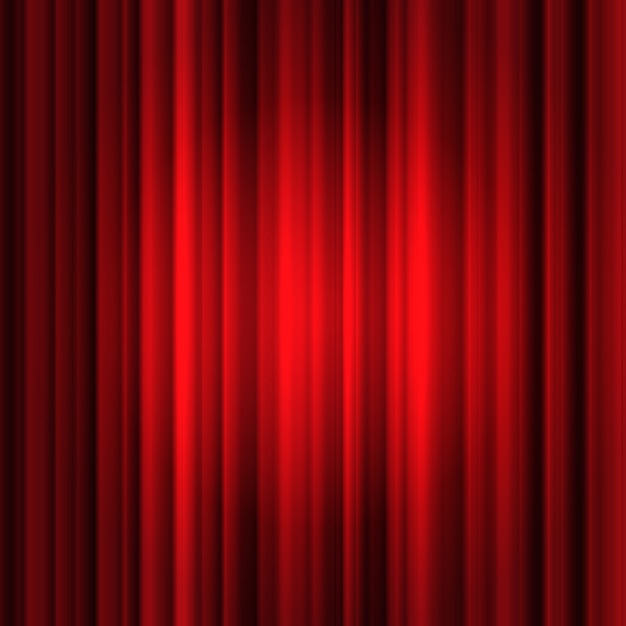 赤い絹のカーテンの背景
