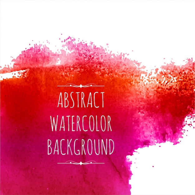 Red splash watercolor background design