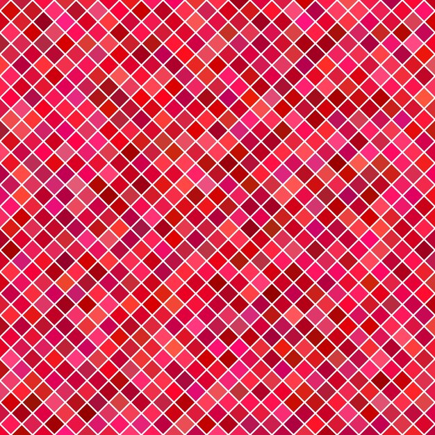 Red square pattern background - vector graphic