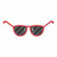 Free vector red sunglasses design