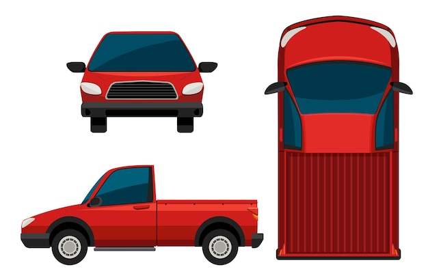 A red truck