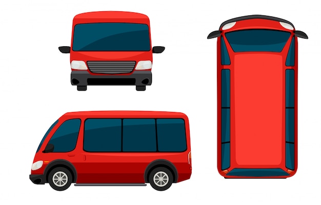 A red van