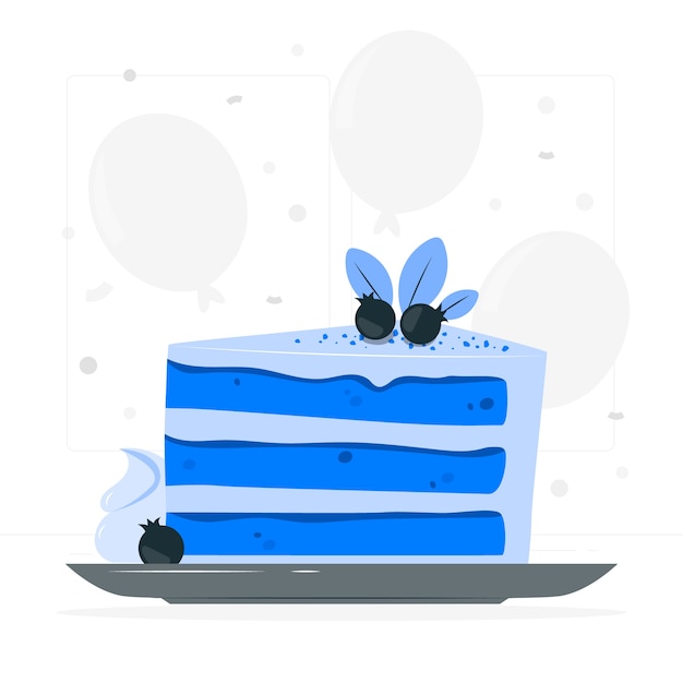Бесплатное векторное изображение Иллюстрация концепции торта красный бархат