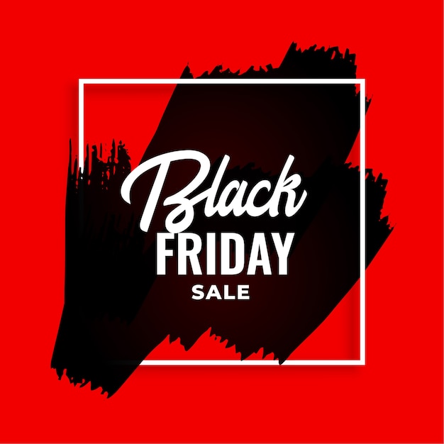 Red watercolor black friday background 