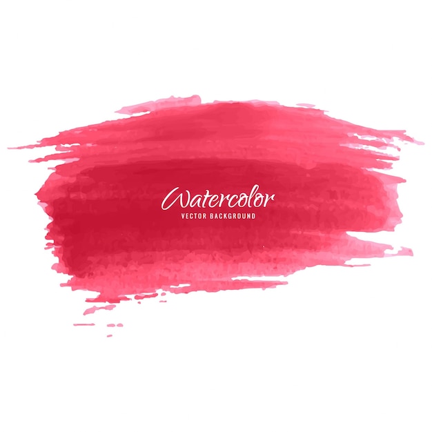 Red watercolor brush background