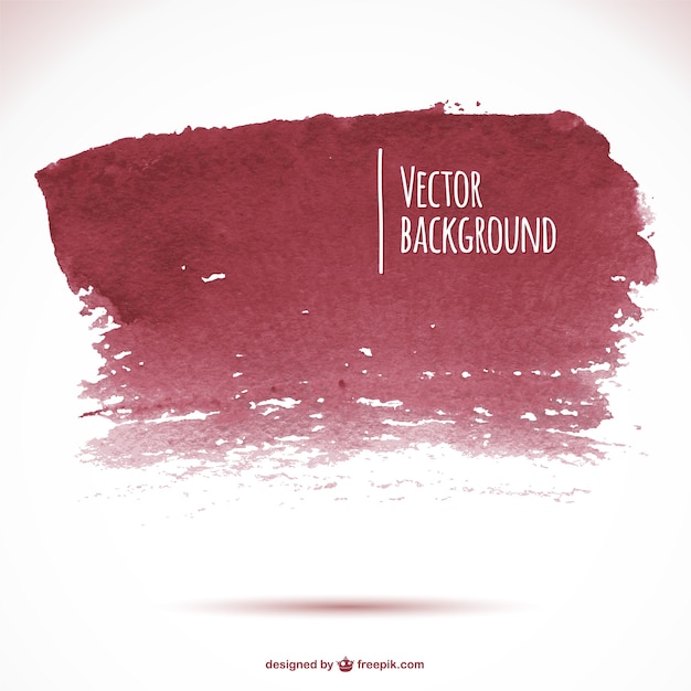 Free vector red watercolor paint splash