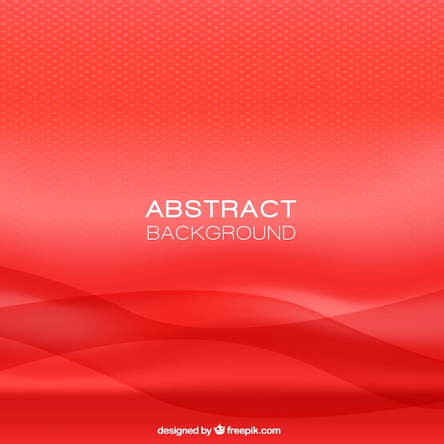 Free vector red wave background