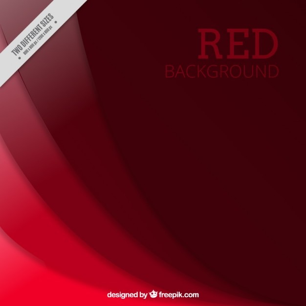 Бесплатное векторное изображение Красные волны фон