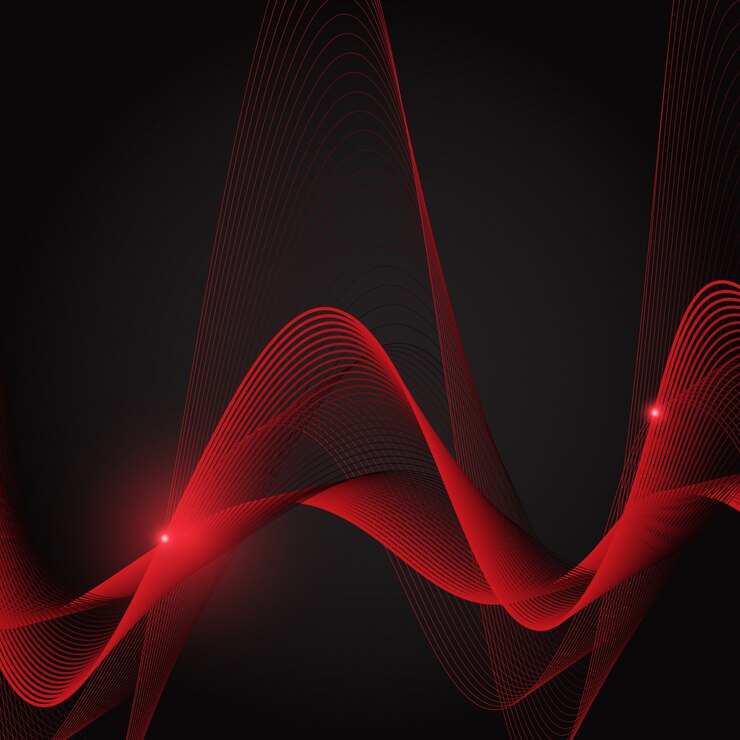 Free Vector red wavy background