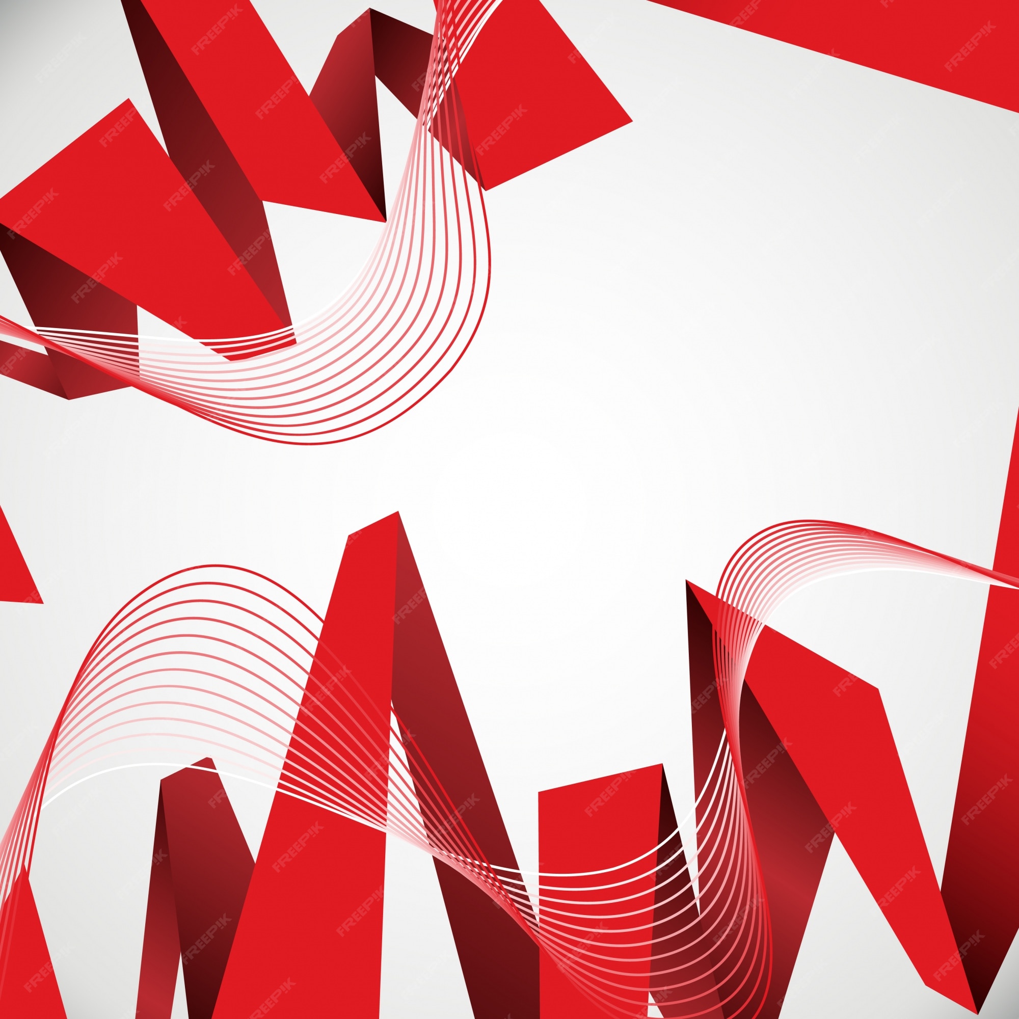 Free Vector | Red and white abstract background