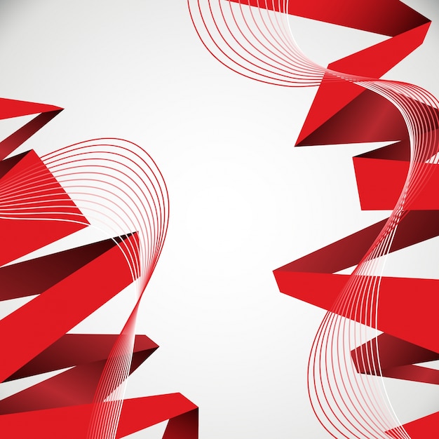 Free vector red and white background