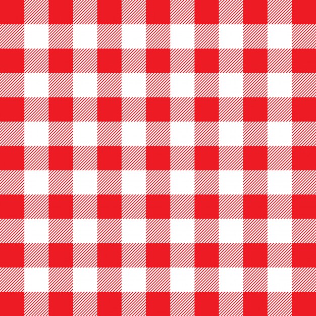 Red and white gingham pattern 