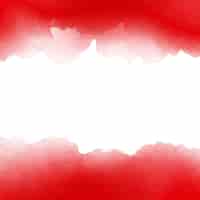Free vector red and white watercolor background design