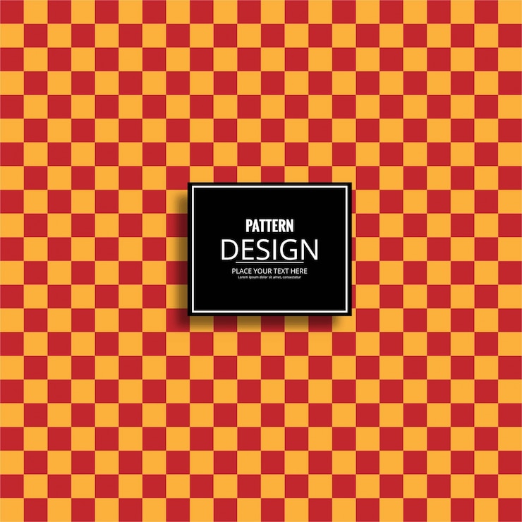 Free Vector red and yellow tile pattern