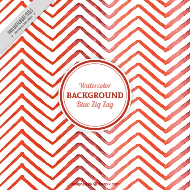 Red zig zag watercolor background