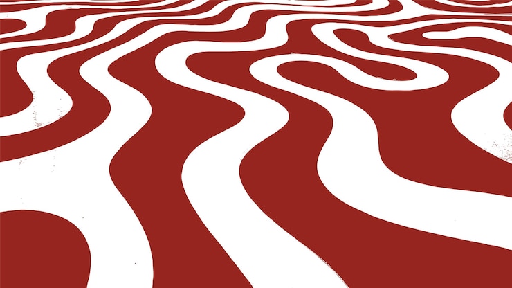 Free Vector red zigzag stripes pattern