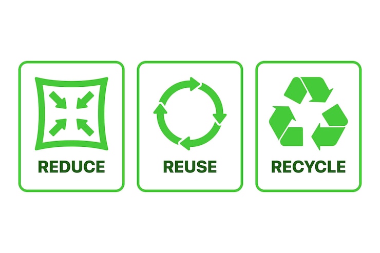 Free Vector reduce reuse recycle rectangles