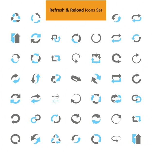 Refresh and reload icon set