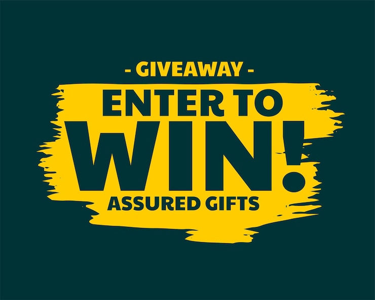 Free Vector register now to win a valuable gifts poster for business promo vector