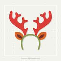 Free vector reindeer horns vector