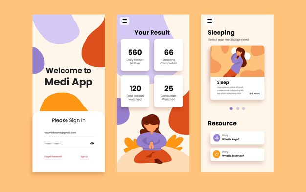 Relax your mind with meditation mobile app