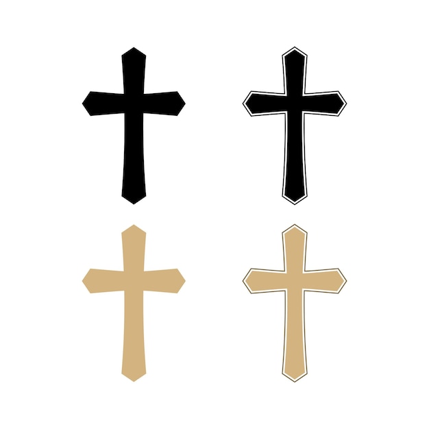 Free Vector religious crosses set