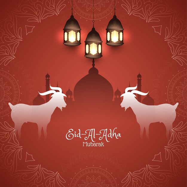 Religious Eid-Al-Adha mubarak Islamic background