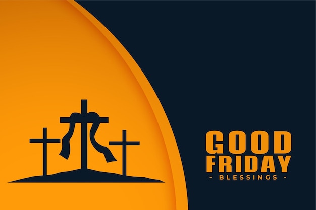 Religious good friday holi week event card design