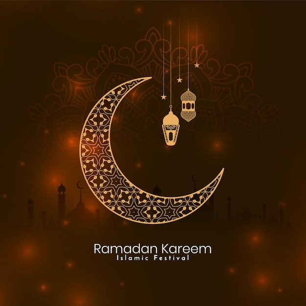 Free vector religious ramadan kareem islamic festival celebration card design