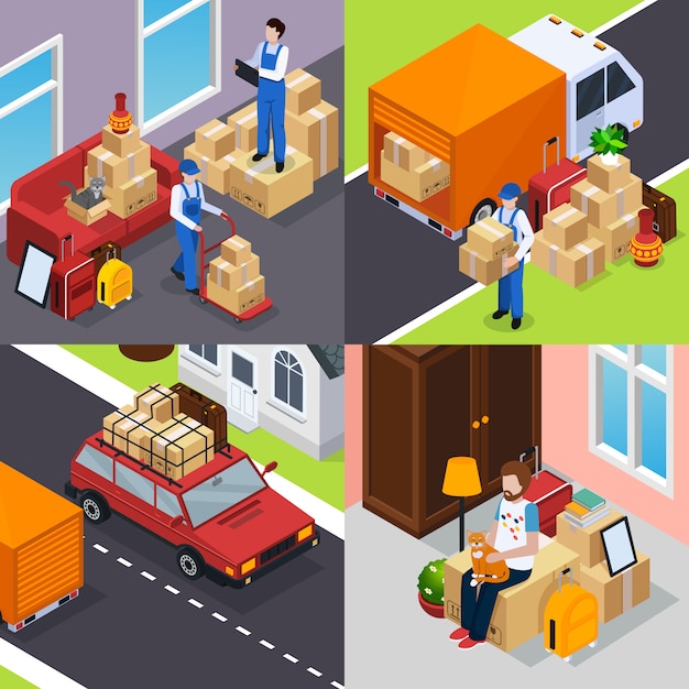 Relocation Isometric Concept