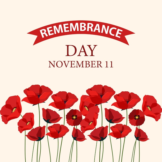 Remembrance day poster design