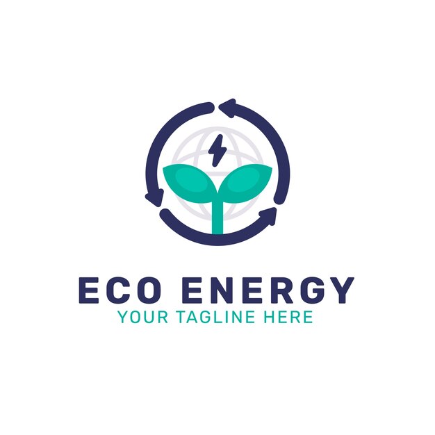 Дизайн логотипа возобновляемых источников энергии