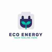 Free vector renewable energy logo design