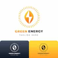 Free vector renewable energy logo design