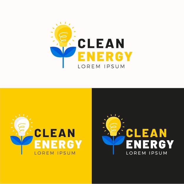 Logo design di energia rinnovabile