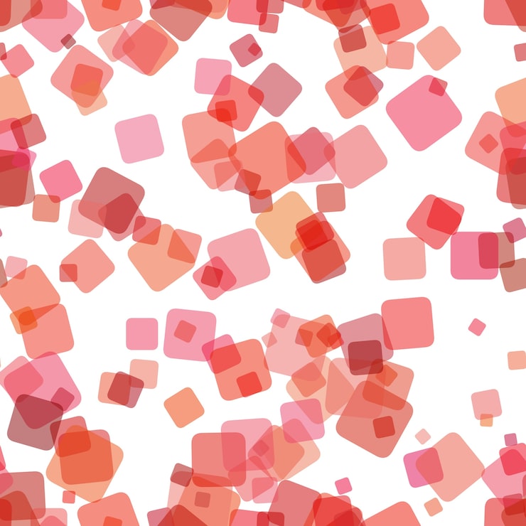 無料Vector 抽象的な幾何学的正方形パターンの背景 - 不透明効果を持つランダム回転した正方形からのベクトル設計を繰り返す