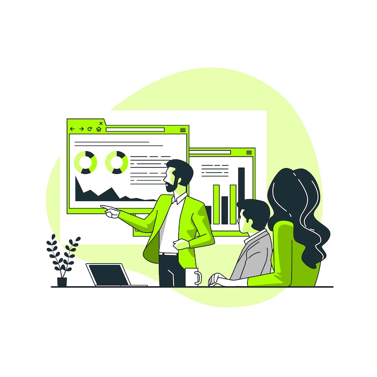Free Vector report concept illustration