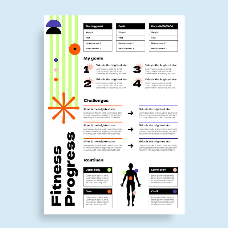 Free Vector report template design